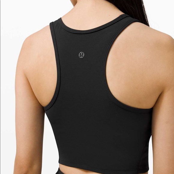 Lululemon Ribbed Contoured Racerback Cropped Tank - Picture 2 of 3